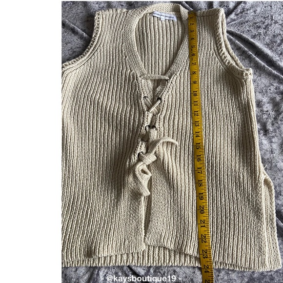 cupcakes & cashmere Knitted Sweater Vest Size S - Picture 6 of 7